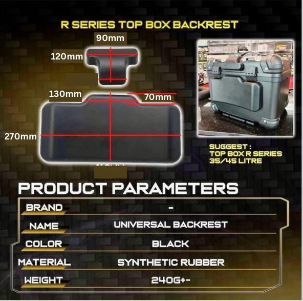 EMS BACKREST W/N - SERIES W35 N35 / W45 N45