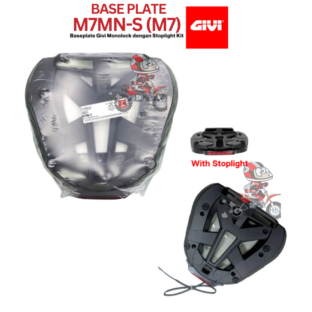 GIVI M7MN-S BASE PLATE + SCREW SET & LIGHT