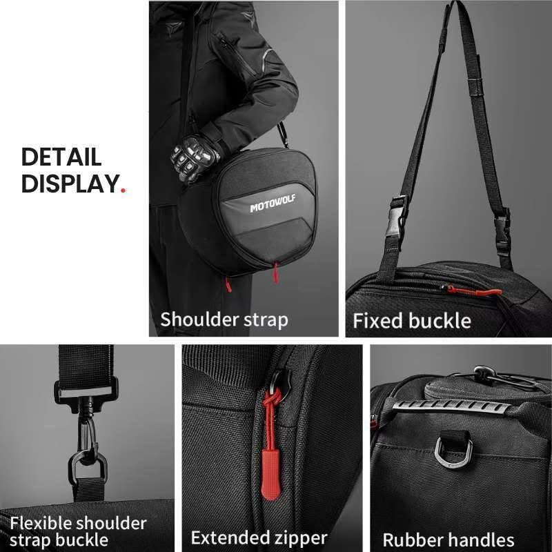 MOTOWOLF SCOOTER TUNNEL BAG MB5 UNIVERSAL - BLACK