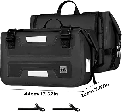 MOTOWOLF SIDE BAG MDL0720 UNIVERSAL 30L + 30L - BLACK