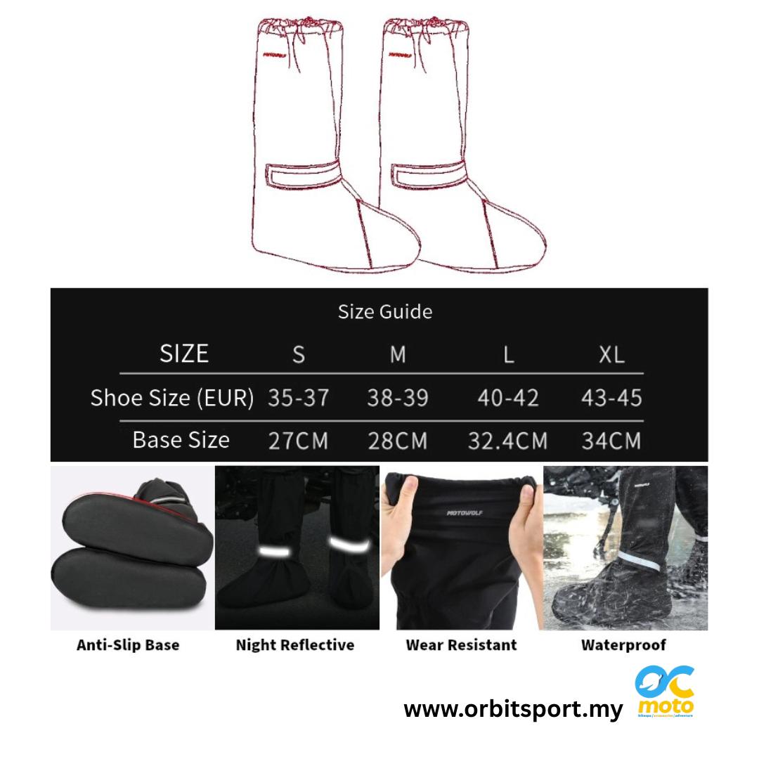 MOTOWOLF Rain Shoes - MDL1902 Polyester