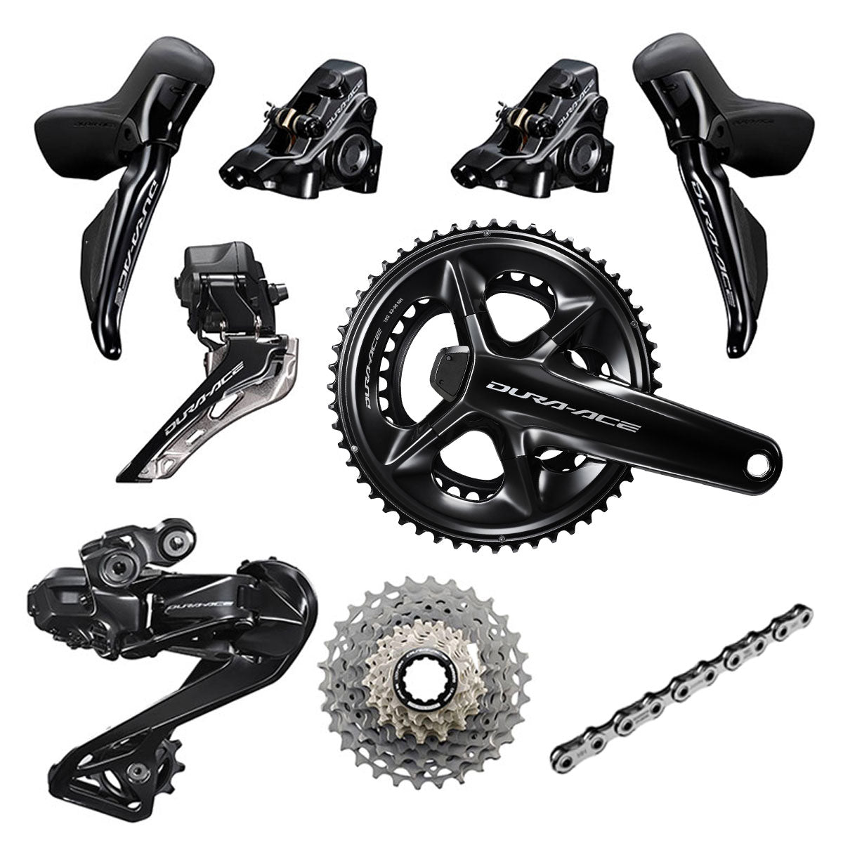 SHIMANO DURA ACE DI2 R9270 POWERMETER GROUPSET (DISC) - 12SPEED (2023)