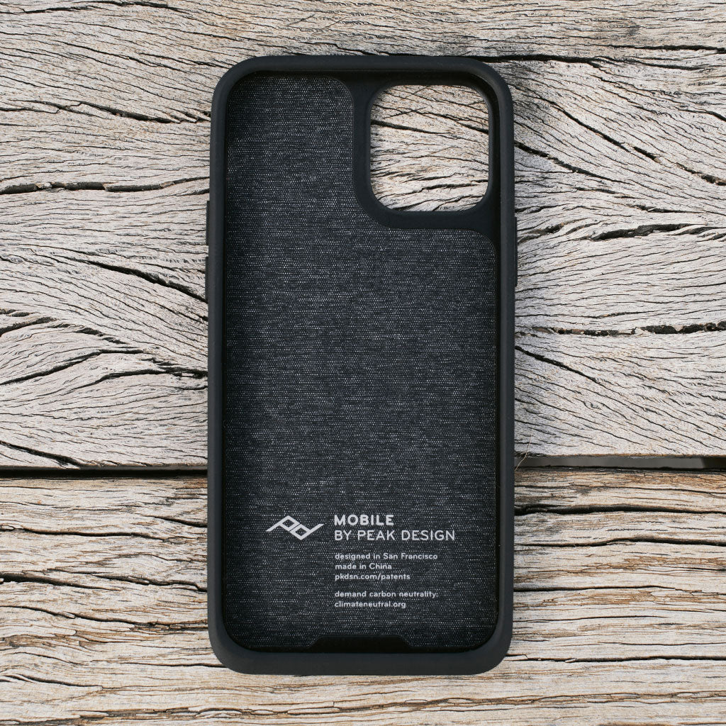 Peak Design Fabric Case - Iphone 12 Mini Charcoal