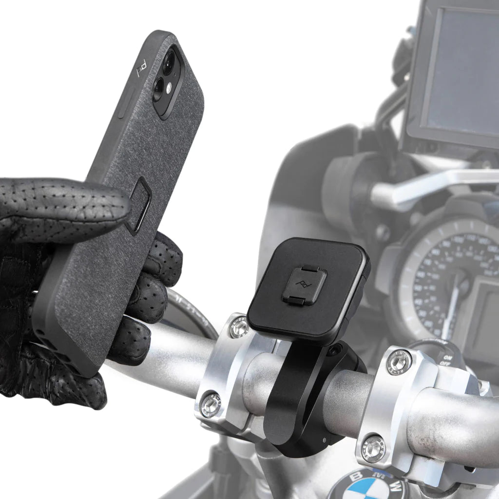 Peak Design Motorcycle Mount - Bar Mount - Black