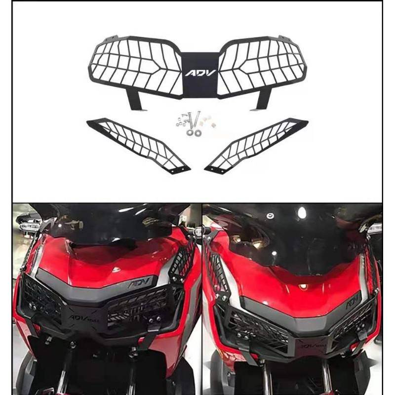 HEADLAMP PROTECTOR GRILL HONDA ADV150/ADV160 - STEEL BLACK