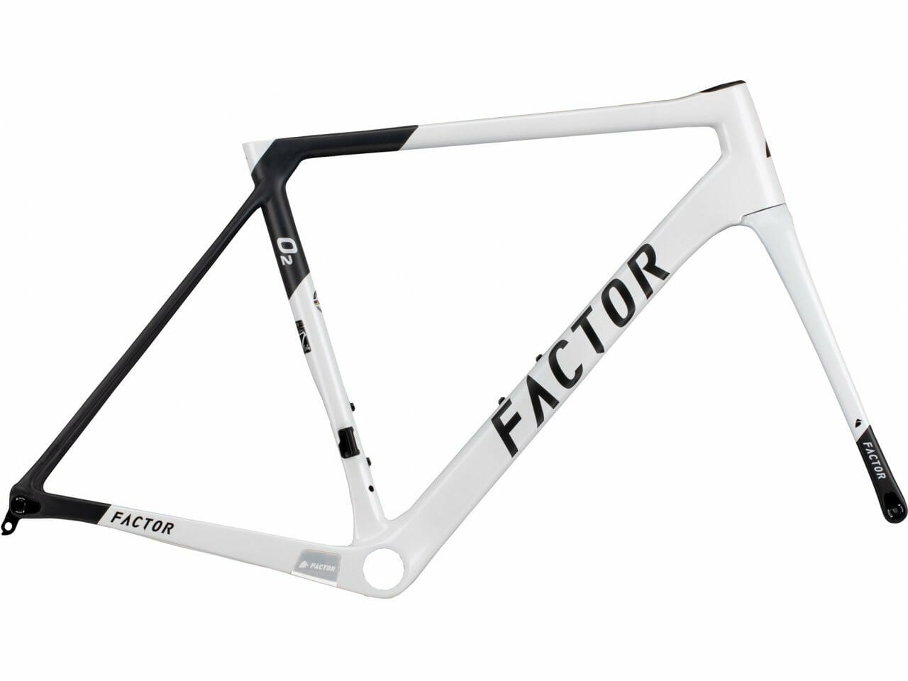 Factor 2021 O2D Frameset - Pearl White