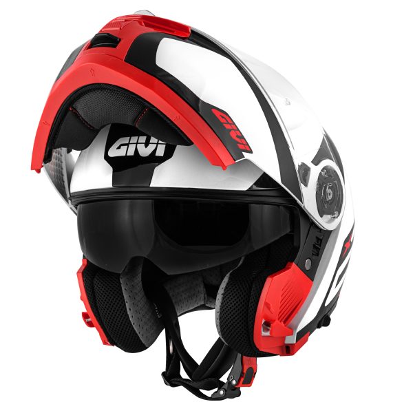 GIVI X21 CHALLENGER SPIRIT WHITE/BLACK/RED - HX21FSRWR63