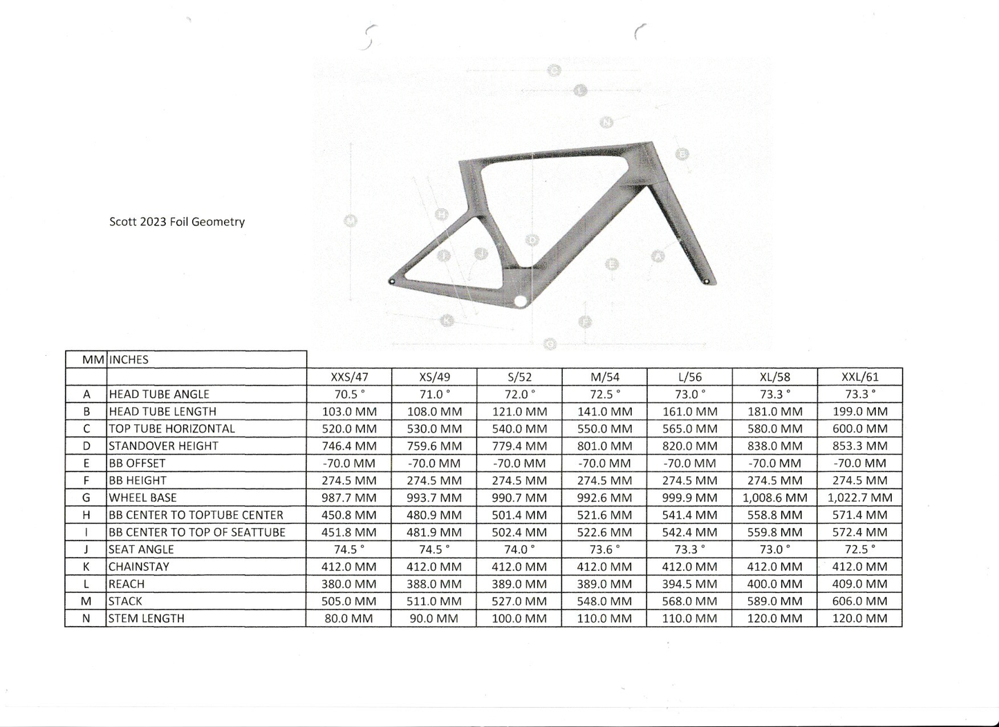 SCOTT 2023 FOIL RC 10 BIKE