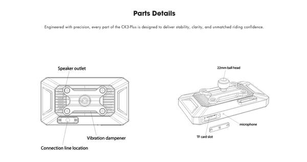 COKIMA CK3 Motorcycle Smart Riding System
