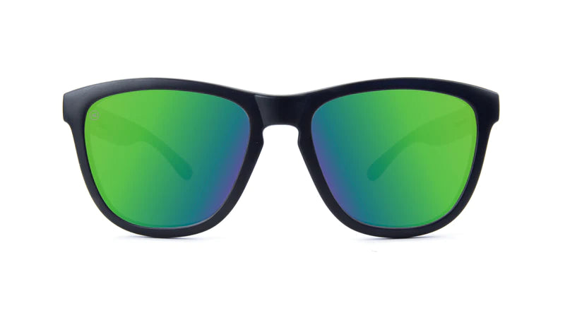 Knockaround Premiums Sunglasses - Black / Green Moonshine