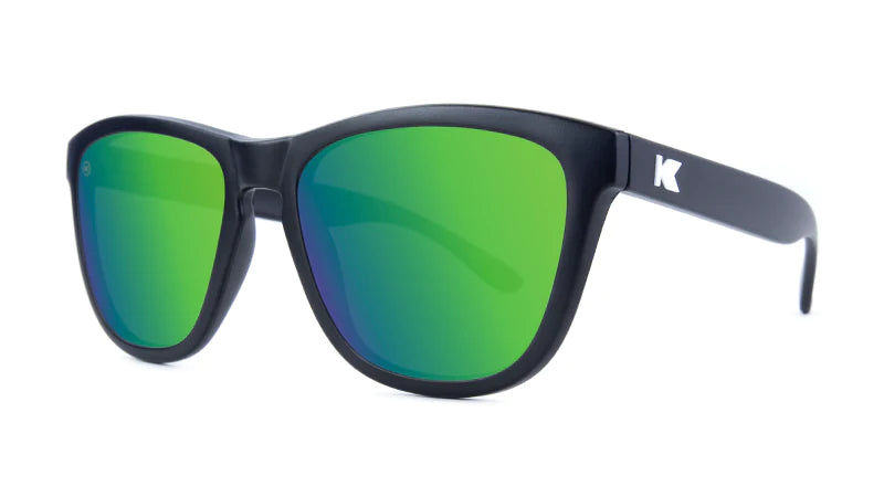 Knockaround Premiums Sunglasses - Black / Green Moonshine