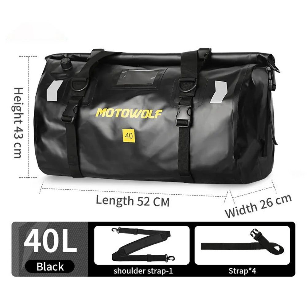 MOTOWOLF DUFFLE BAG MDL0717 - BLACK