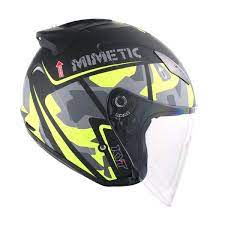 KYT HELMET HELLCAT MIMETIC MATT YELLOW