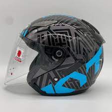 KYT HELMET HELLCAT NEON BLUE