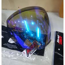 KYT VISOR NFJ SMOKE TITAN BLUE