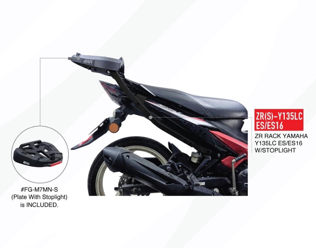 GIVI ZR Rack Yamaha Y135LC - ES/ES16 W/Stoplight ( V2 - V7)