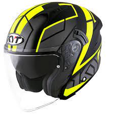 KYT HELMET NFJ ATTITUDE MATT ANTH/YELLOW