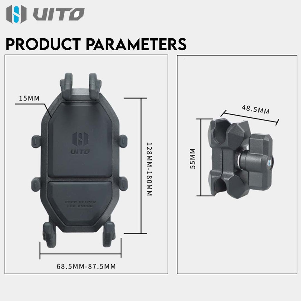 UITO MOTORCYCLE PHONE HOLDER ANTI VIBRATION