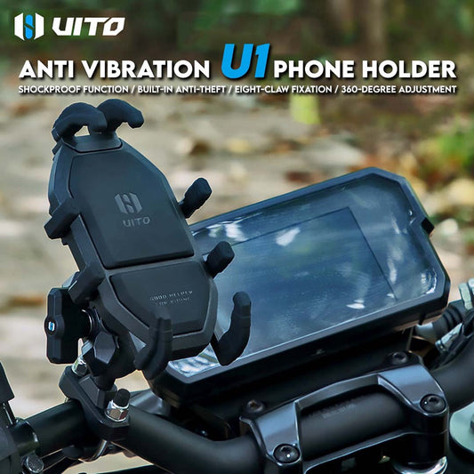 UITO MOTORCYCLE PHONE HOLDER ANTI VIBRATION