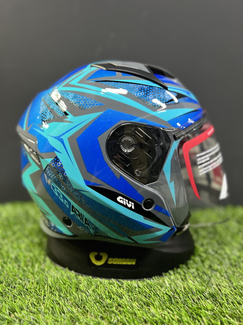 GIVI M33.0 ARIA GRAPHIC RUSH HELMET (M33OFRUBT)