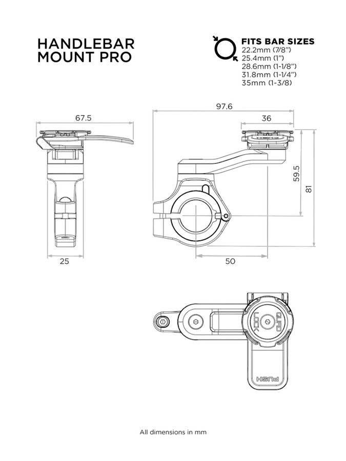 QUAD LOCK Motorcycle Handlebar Mount Pro