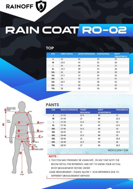 Rainoff Raincoat RO-02 Camo Design [2Way-One Piece]