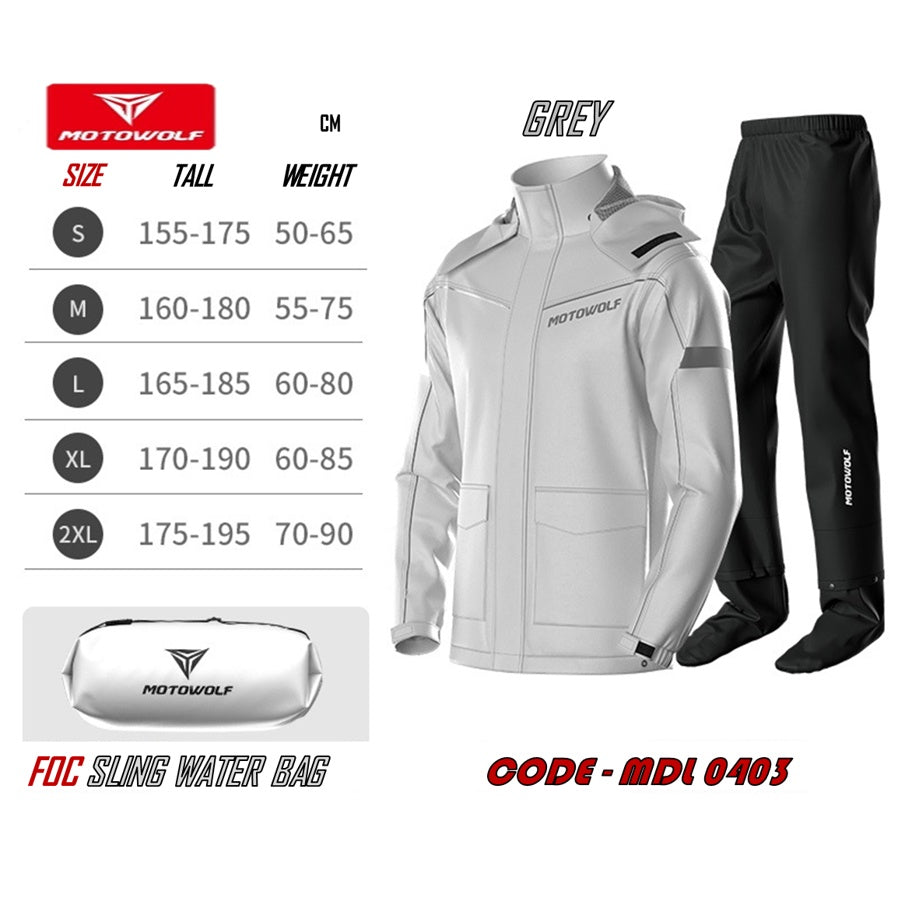 MOTORWOLF RAIN SUIT MDL0403