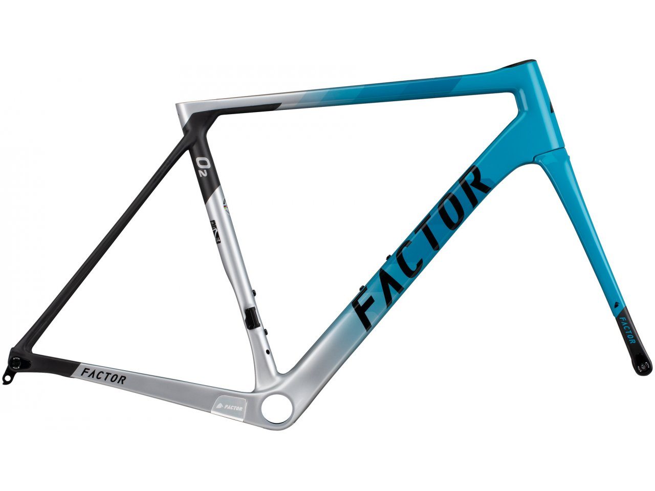 Factor 2021 O2D Frameset - Miami Blue