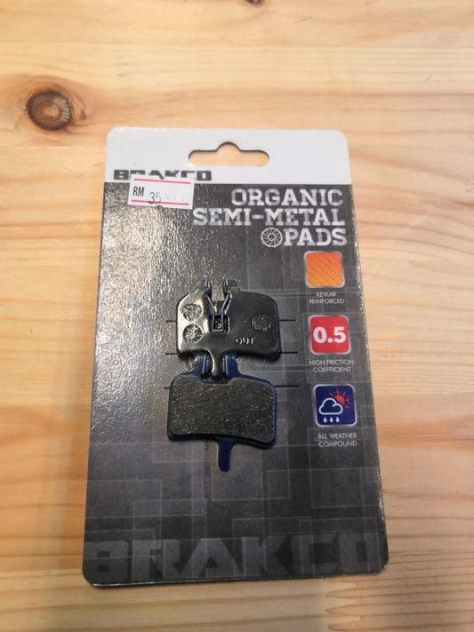 Bracko Organic Semi-Metal Pads